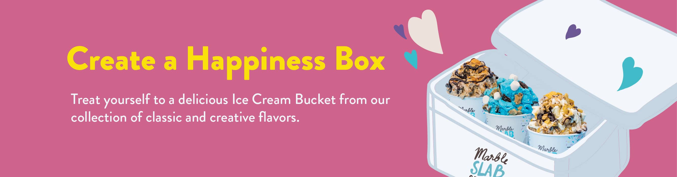 Ice cream bucket banner